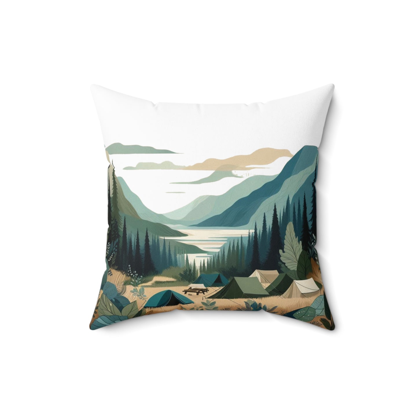 Spun Polyester Square Pillow