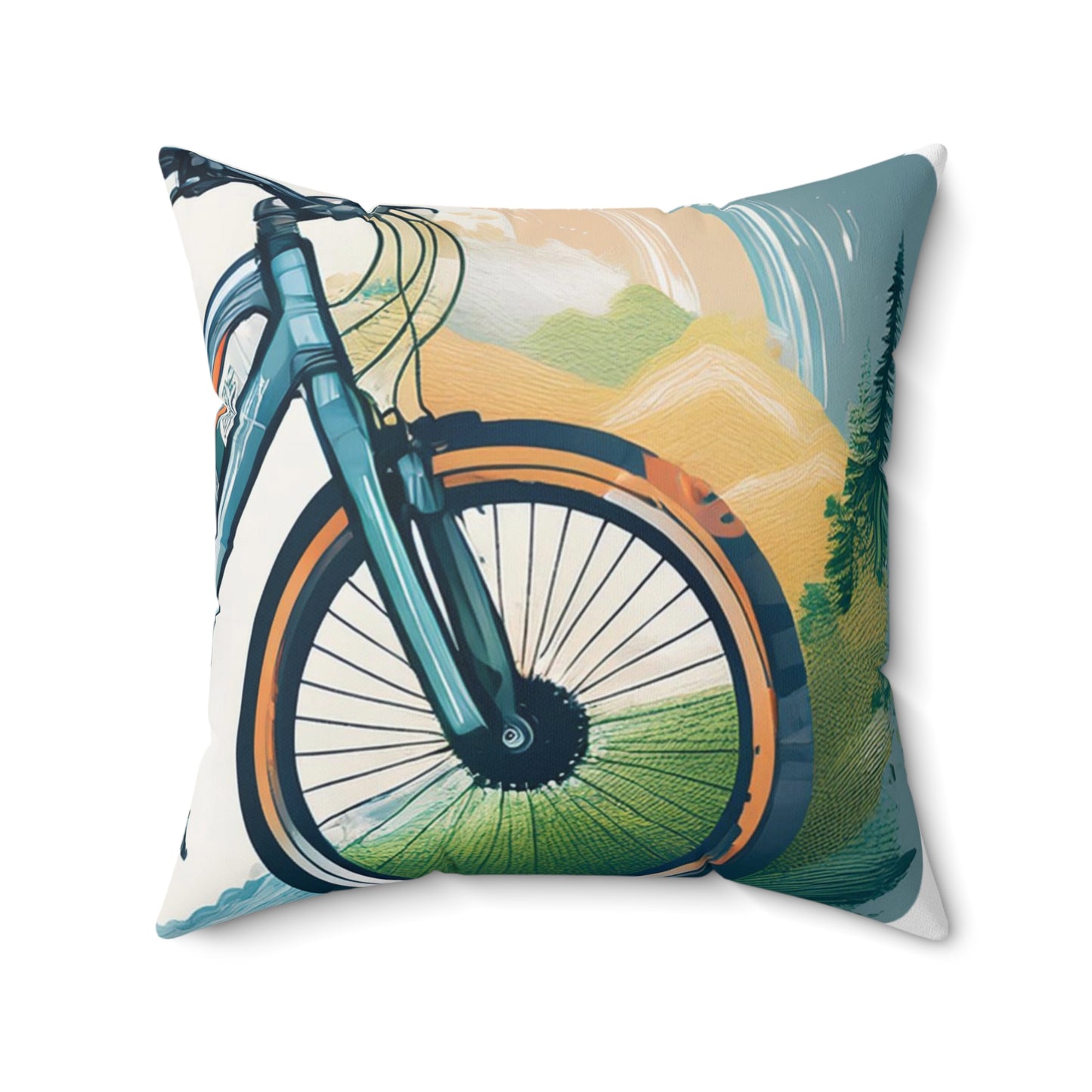 Spun Polyester Square Pillow