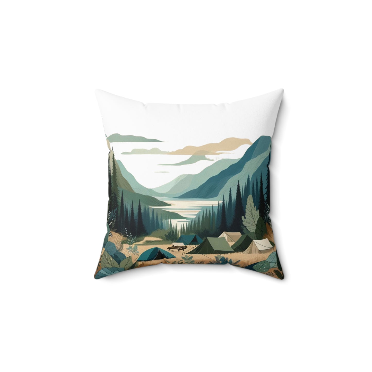 Spun Polyester Square Pillow