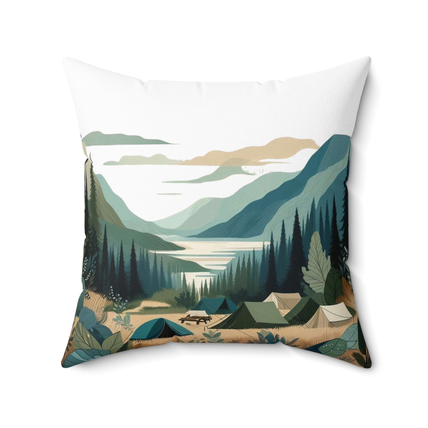 Spun Polyester Square Pillow