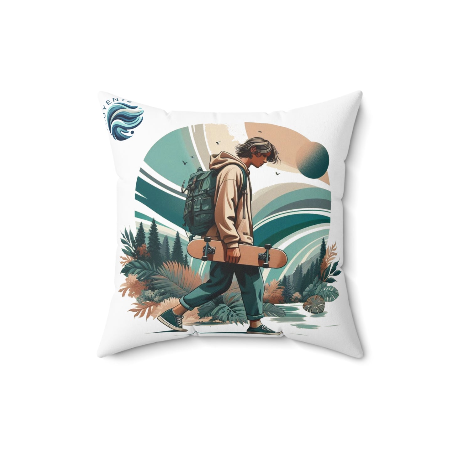 Spun Polyester Square Pillow