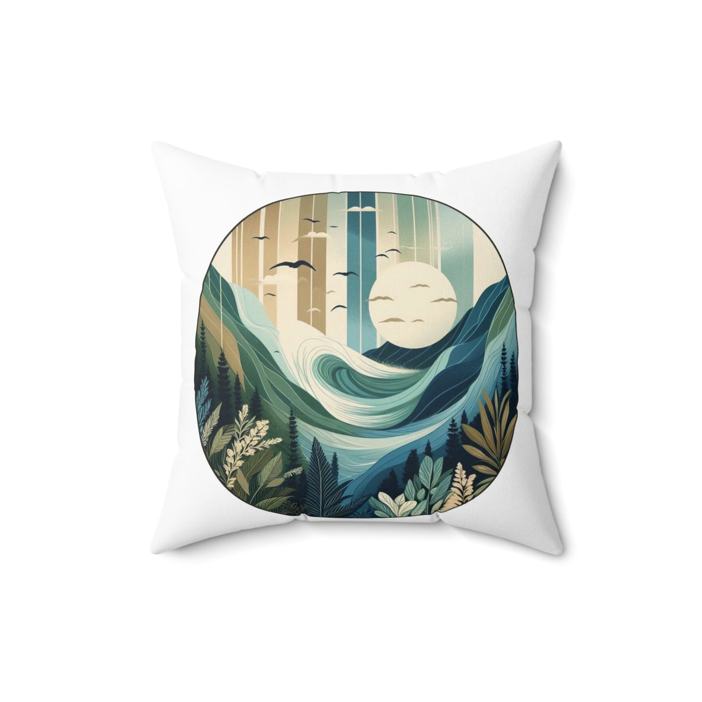 Spun Polyester Square Pillow