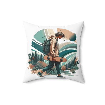 Spun Polyester Square Pillow