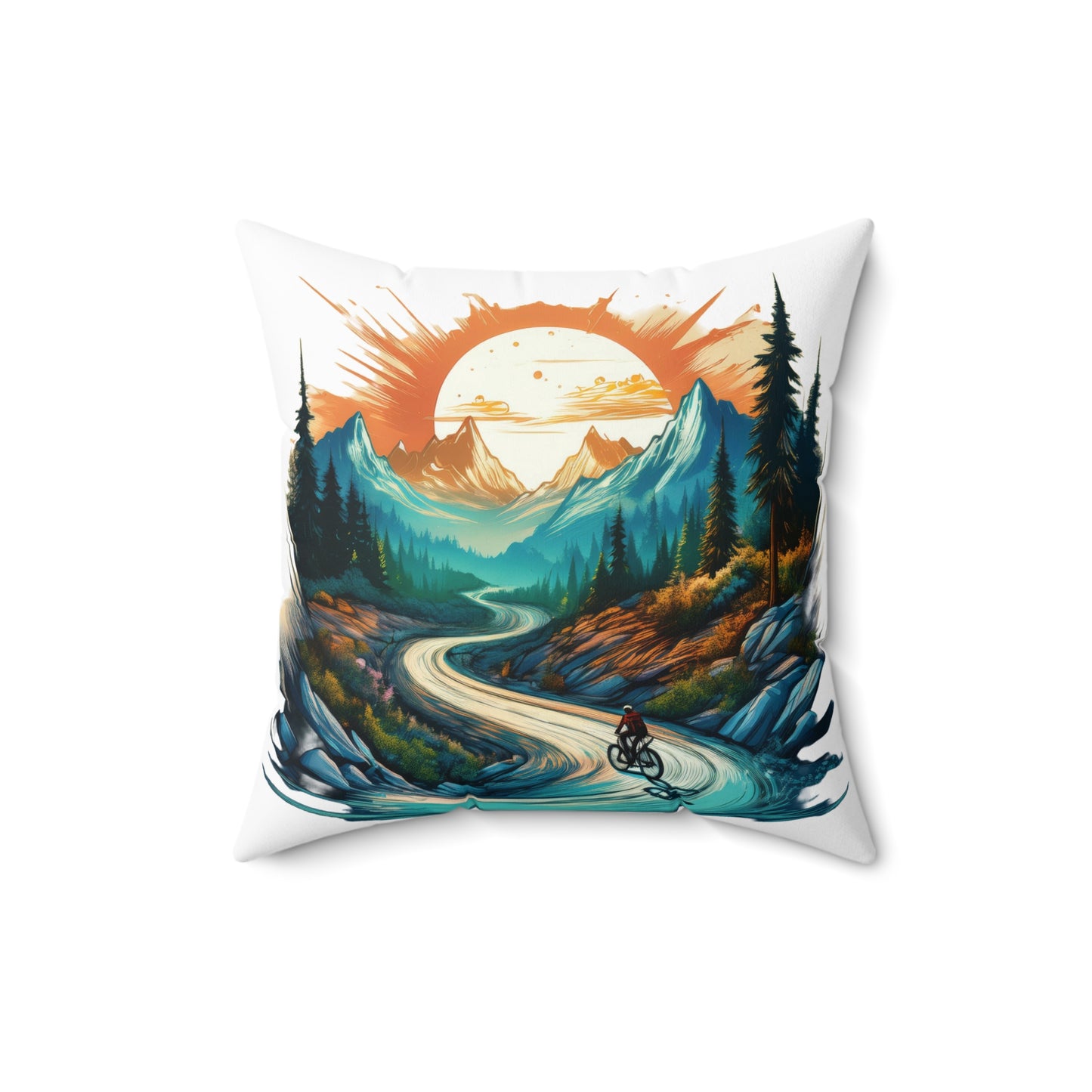 Spun Polyester Square Pillow