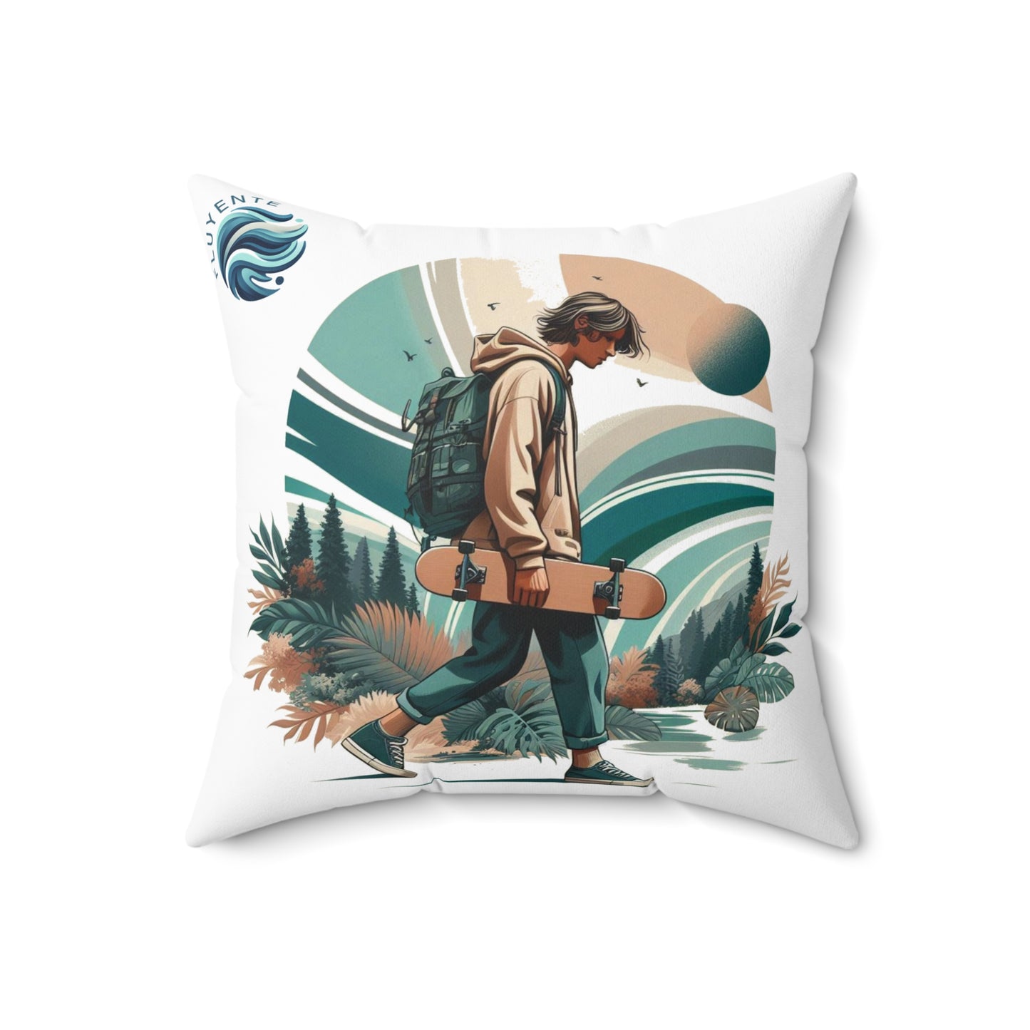 Spun Polyester Square Pillow